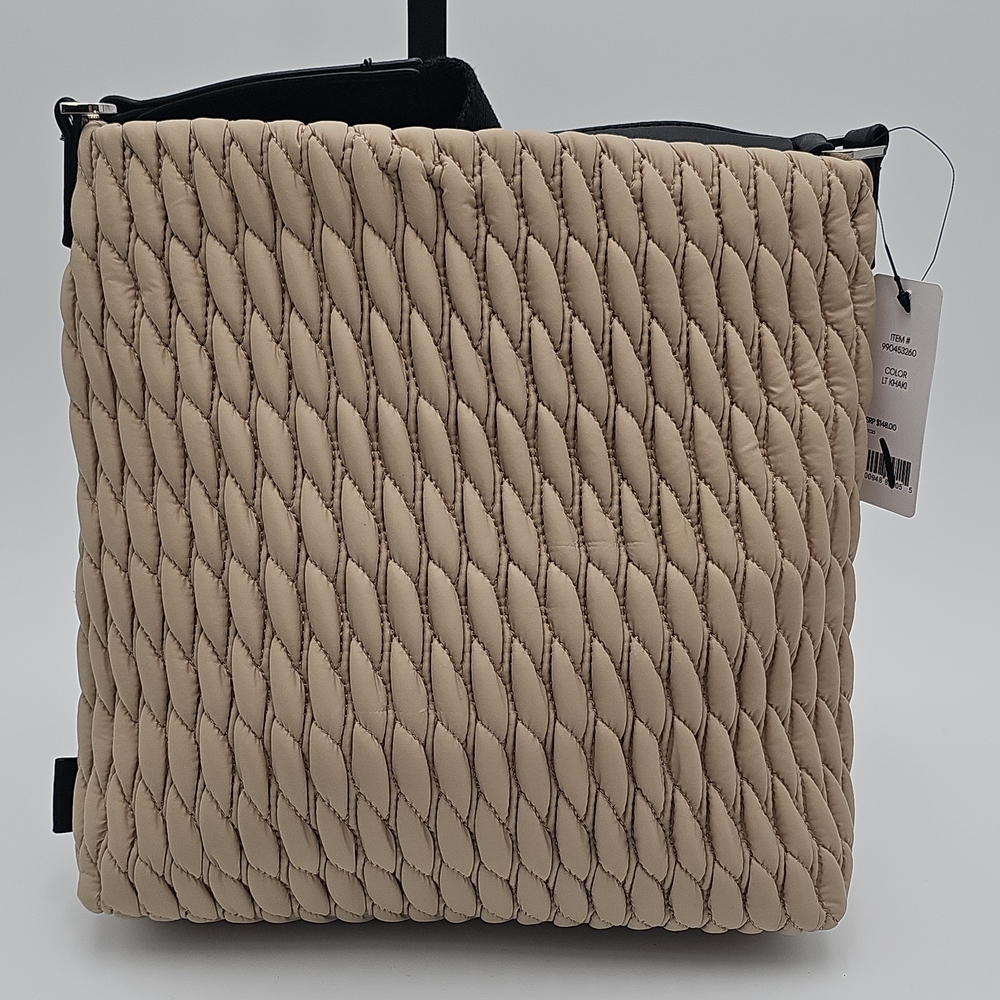 DKNY Beige Quilted Crossbody Bag - Picture 2 of 7